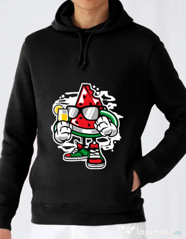 Hoodie barbat cu gluga Stay Fresh Negru