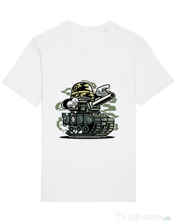 Tricou STANLEY STELLA barbat War Tank Alb