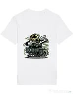 Tricou STANLEY STELLA barbat War Tank Alb