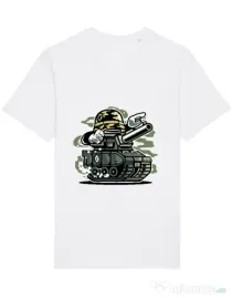 Tricou STANLEY STELLA barbat War Tank Alb