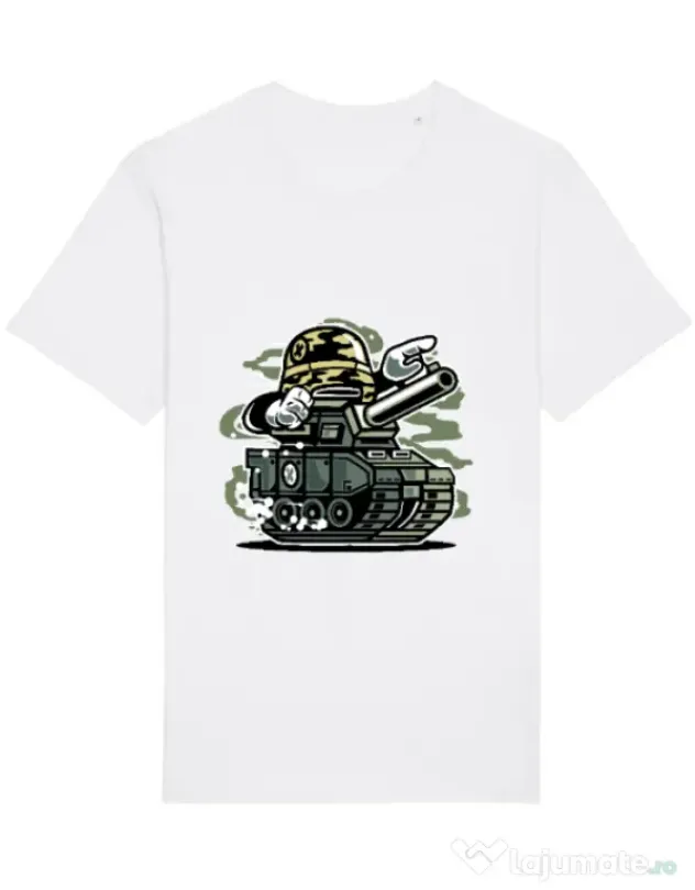 Tricou STANLEY STELLA barbat War Tank Alb