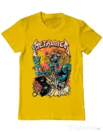 Tricou ADLER barbat Heavy Guitar Galben