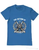 Tricou ADLER barbat Crown Albastru azuriu