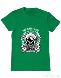 Tricou ADLER barbat Axe Verde mediu