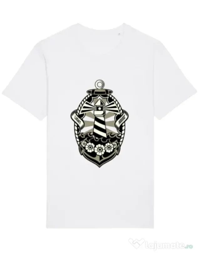 Tricou STANLEY STELLA barbat Lighthouse Alb
