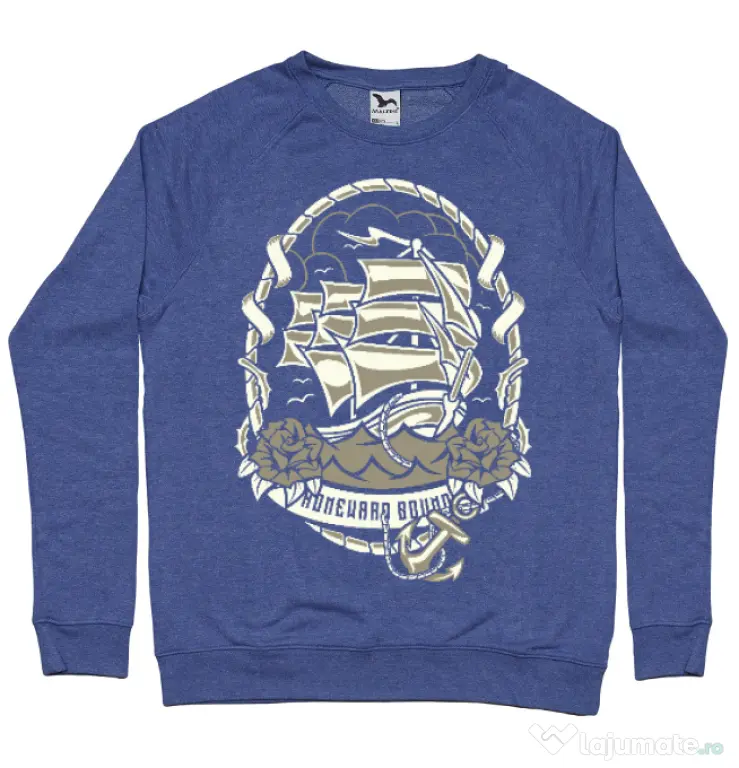 Bluza ADLER barbat Ship Albastru melanj