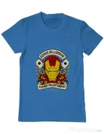 Tricou ADLER barbat Genius Billionaire Albastru azuriu