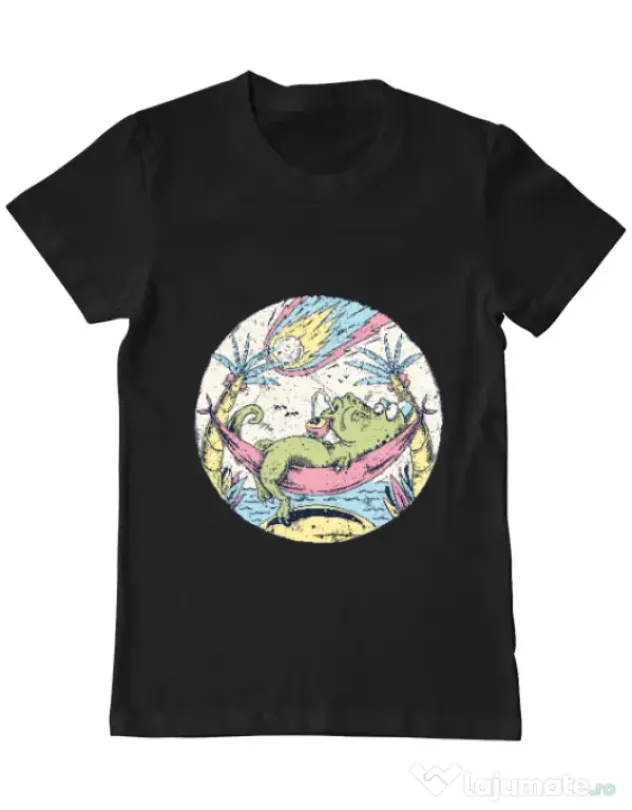 Tricou ADLER barbat Asteroid Day Negru