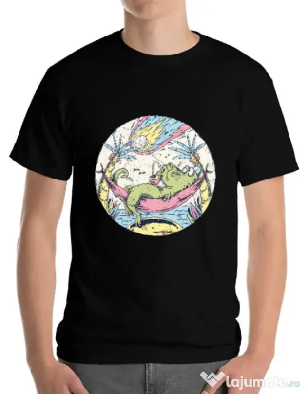 Tricou ADLER barbat Asteroid Day Negru