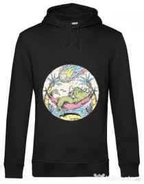 Hoodie barbat cu gluga Asteroid Day Negru