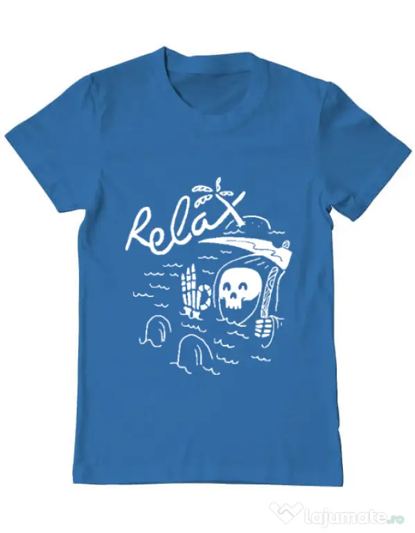 Tricou ADLER barbat Relax Albastru azuriu