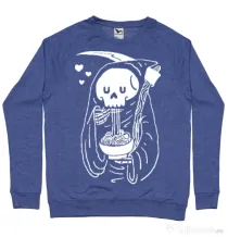 Bluza ADLER barbat Ramen Reaper Albastru melanj