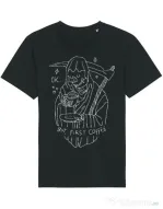 Tricou STANLEY STELLA barbat OK But First Coffee Negru