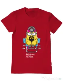 Tricou ADLER barbat Breaking Minion Rosu