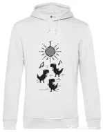 Hoodie barbat cu gluga Dance Alb