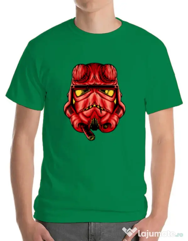 Tricou ADLER barbat Helltrooperboy Verde mediu