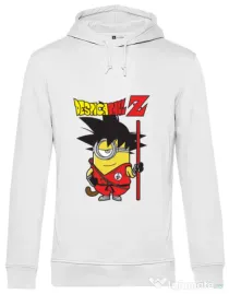 Hoodie barbat cu gluga Despicaball Z Son Goku Alb