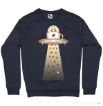 Bluza ADLER barbat Alien Coffee Invasion Denim inchis