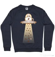 Bluza ADLER barbat Alien Coffee Invasion Denim inchis