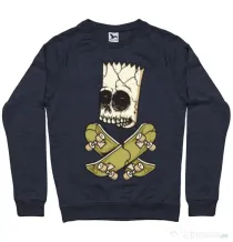 Bluza ADLER barbat Death of Skateboarder Denim inchis