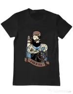 Tricou ADLER barbat Adventure of the Sea Negru