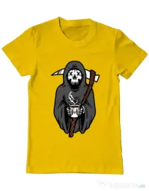 Tricou ADLER barbat Coffee Reaper Galben