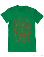 Tricou ADLER barbat Young Saved And Free Verde mediu