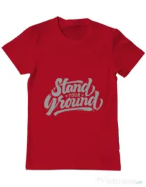 Tricou ADLER barbat Stand Your Ground Rosu