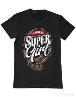 Tricou ADLER barbat I am a Super Girl Negru