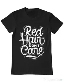 Tricou ADLER barbat Red Hair Dont Care Negru