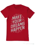 Tricou ADLER barbat Make your dreams happen Rosu