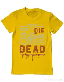 Tricou ADLER barbat Dont die Galben