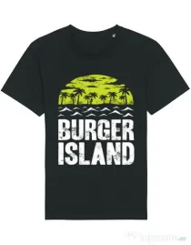 Tricou STANLEY STELLA barbat Burger island Negru