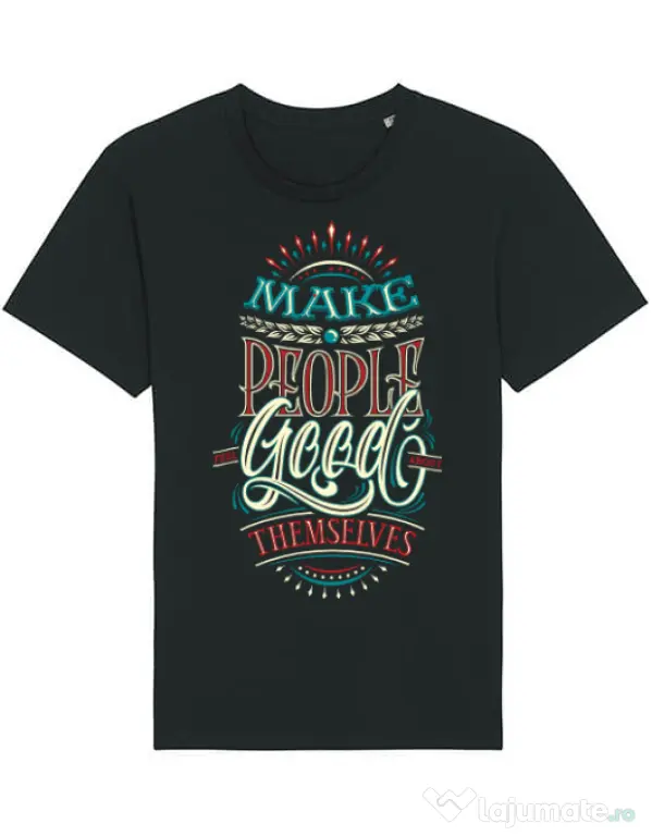 Tricou STANLEY STELLA barbat Make people feel good Negru