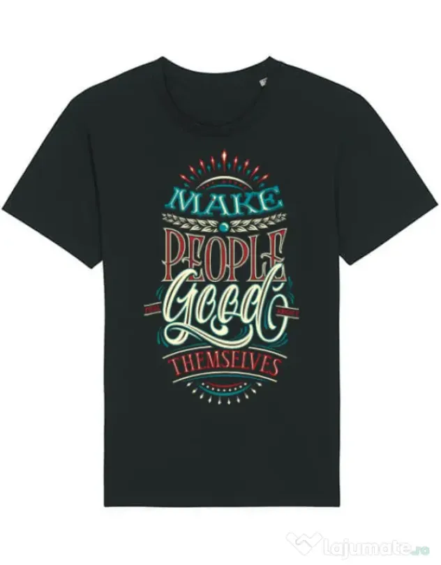 Tricou STANLEY STELLA barbat Make people feel good Negru