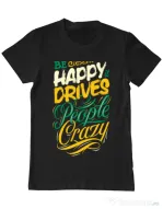 Tricou ADLER barbat Be happy Negru