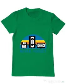 Tricou ADLER barbat Never forget Verde mediu
