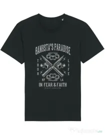 Tricou STANLEY STELLA barbat Gangstas Paradise Negru