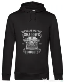Hoodie barbat cu gluga Shadows Of Thoughts Negru