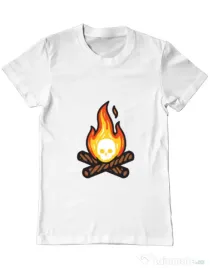 Tricou ADLER barbat Skullfire Alb