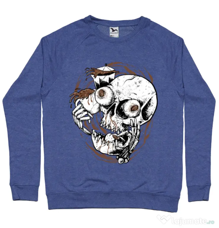Bluza ADLER barbat Coffee Addict Albastru melanj