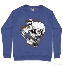 Bluza ADLER barbat Coffee Addict Albastru melanj