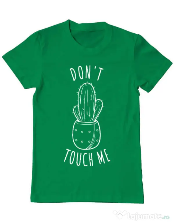 Tricou ADLER barbat Do not touch me Verde mediu