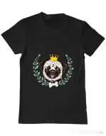 Tricou ADLER barbat King Of Pug Negru
