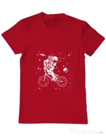 Tricou ADLER barbat Astronaut Bmx Rosu
