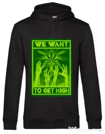Hoodie barbat cu gluga High zombies Negru