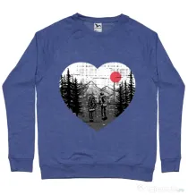 Bluza ADLER barbat Hike and Love Albastru melanj