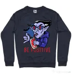 Bluza ADLER barbat Be positive Denim inchis