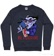 Bluza ADLER barbat Be positive Denim inchis