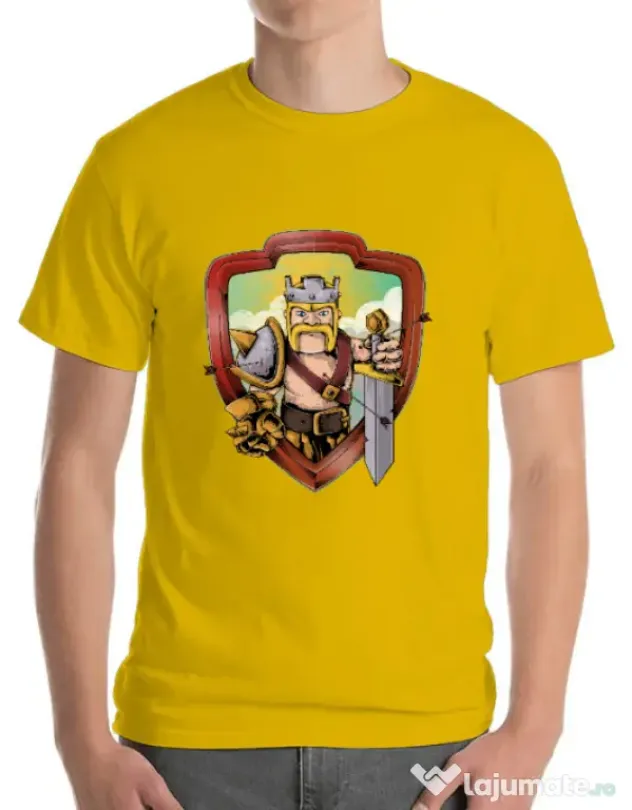 Tricou ADLER barbat The Barbarian Galben